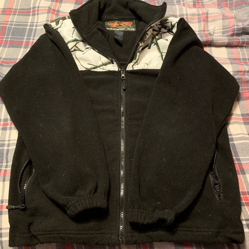 Camouflage fleece jacket
